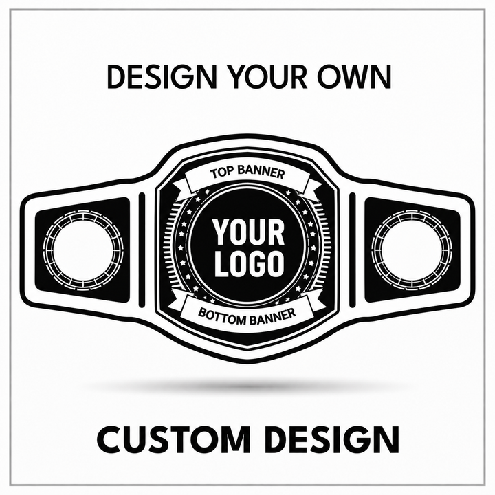 Personalized Heavyweight Title Template with Geometric Side Plates