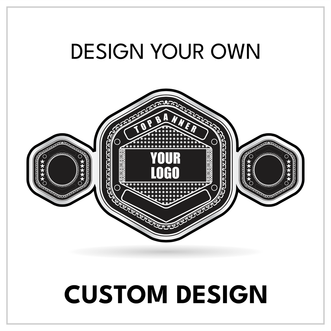Bespoke Wrestling Belt with Custom Center Logo