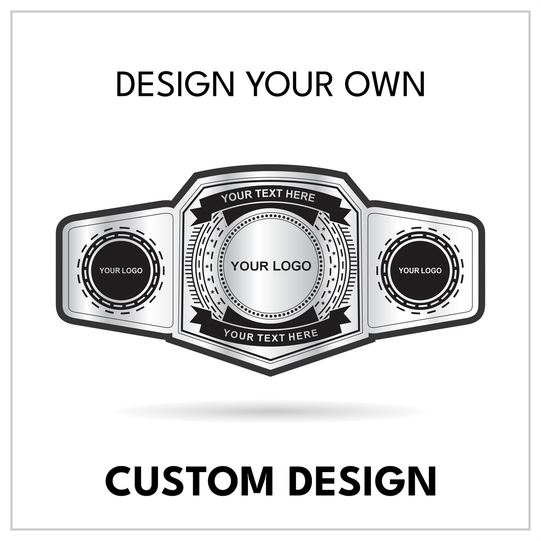 Design Your Own Premium 3-Plate Title Belt