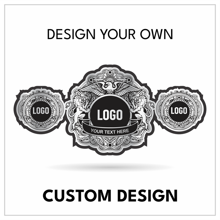 Custom Crest Championship Title with Lion & Eagle Guarding Motifs