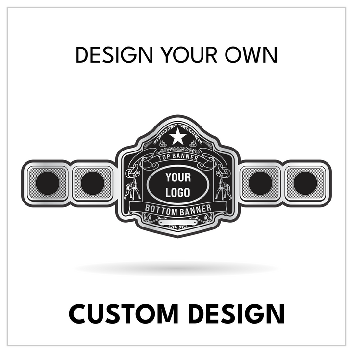 Personalized 5-Plate Grappling Championship Belt