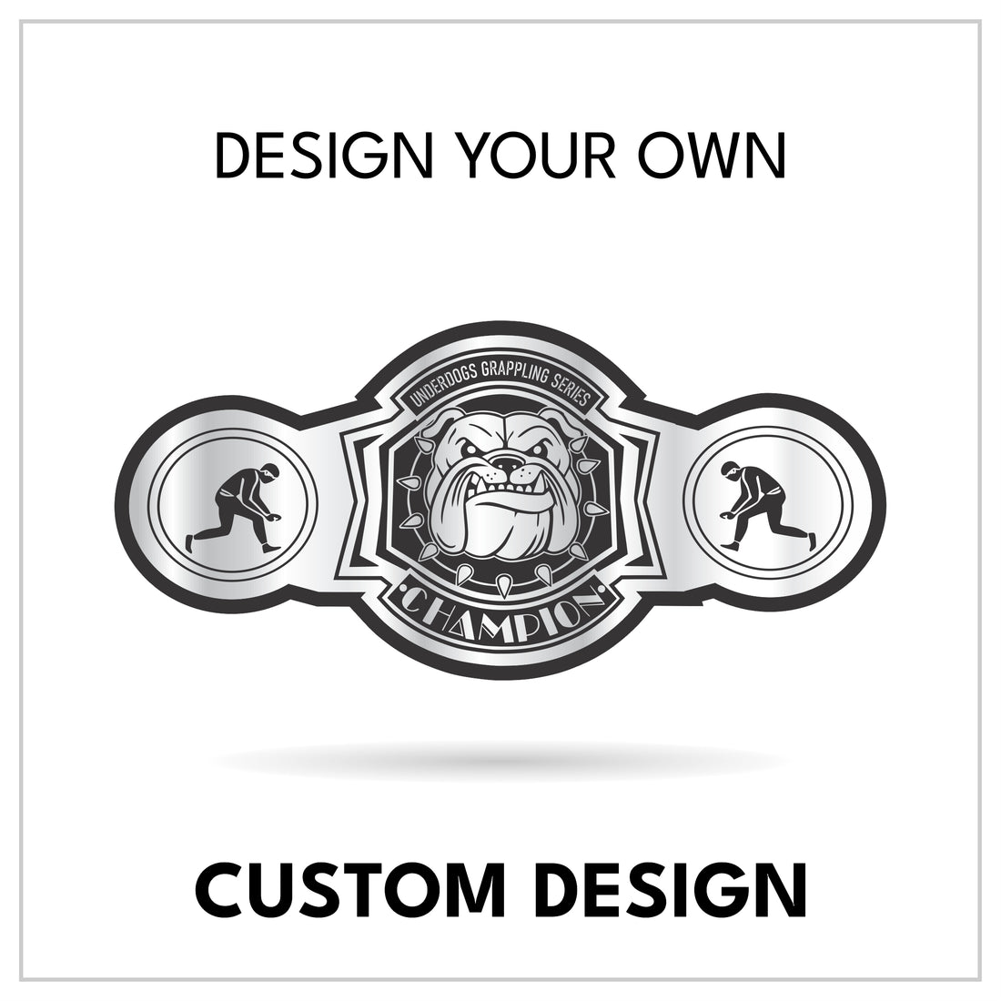 Build-Your-Own 3-Plate Wrestling Belt with Custom Series Branding