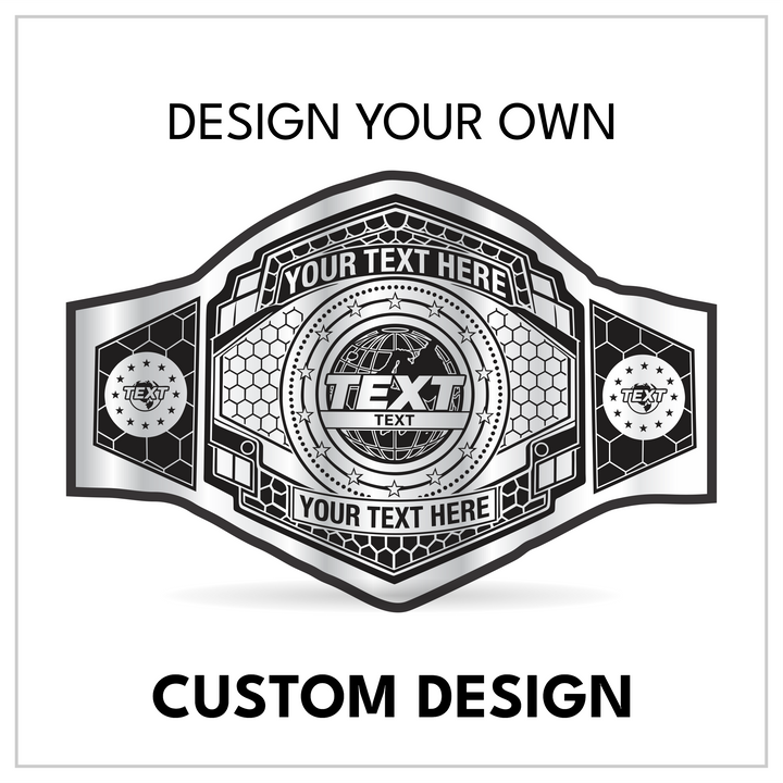 Personalized International Title with Star-Bordered Side Panels