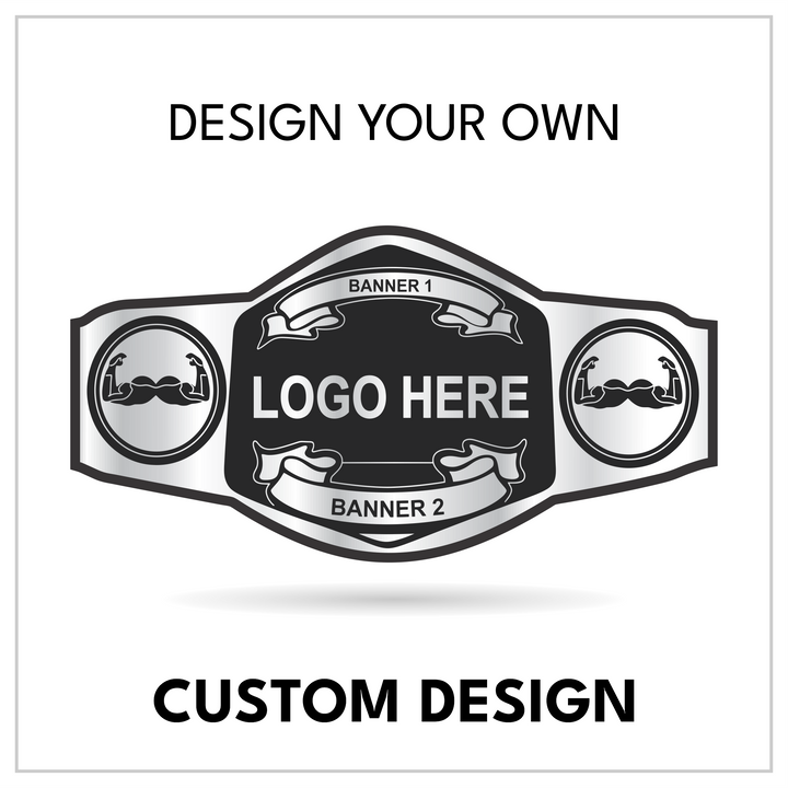 Custom Logo Championship Belt with Centered Brand Plate