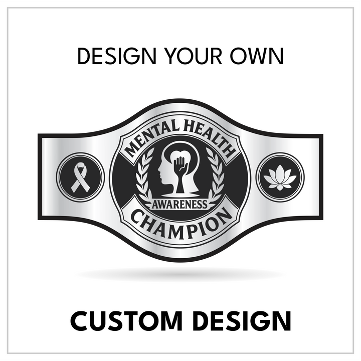 Personalized Wellness Title with Ribbon and Lotus Side Panels