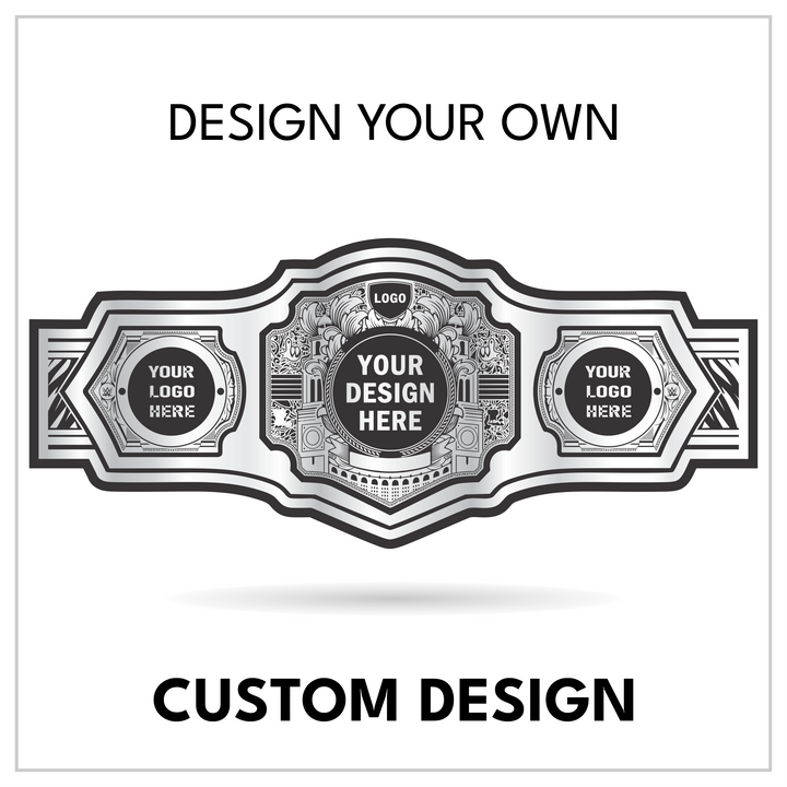 Custom Ornate Championship Belt with Circular Centerplate