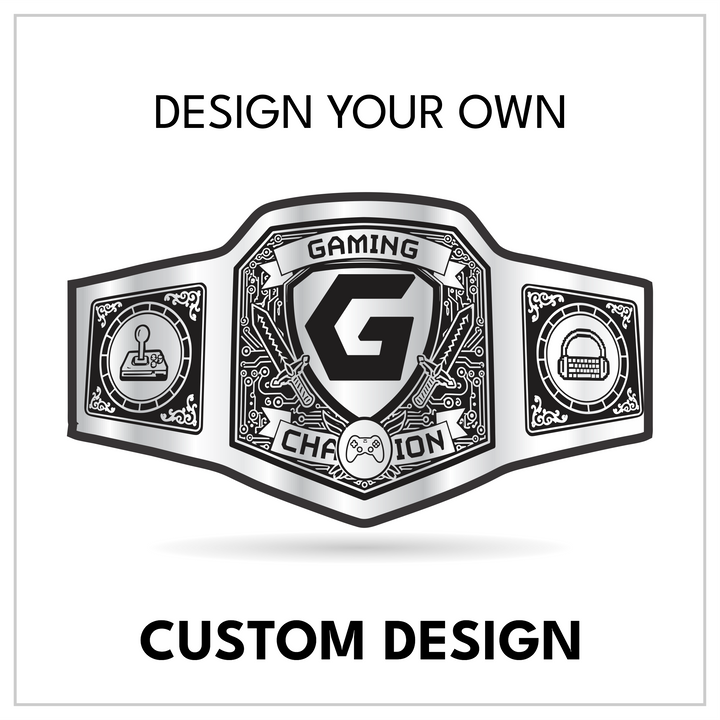 Custom Gaming Championship Belt with Shield Centerplate