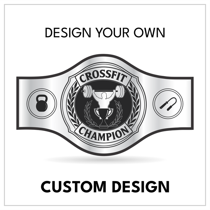 Custom CrossFit Championship Belt with Weightlifting Centerplate