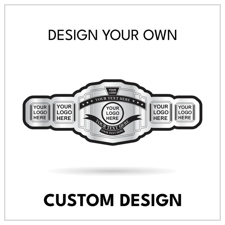 Build-Your-Own 7-Plate Wrestling Belt with Custom Text Slots