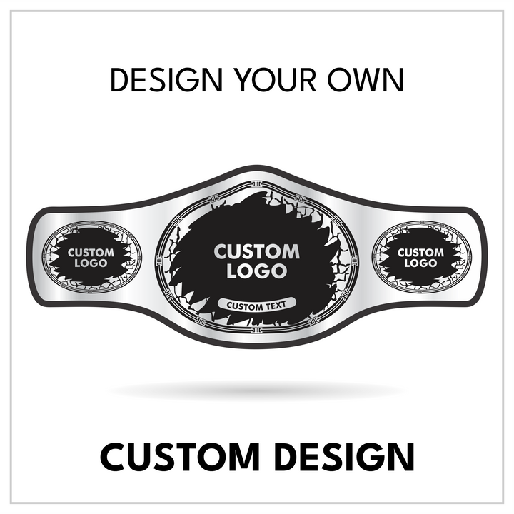 Custom Grunge Championship Belt with Splatter Centerplate