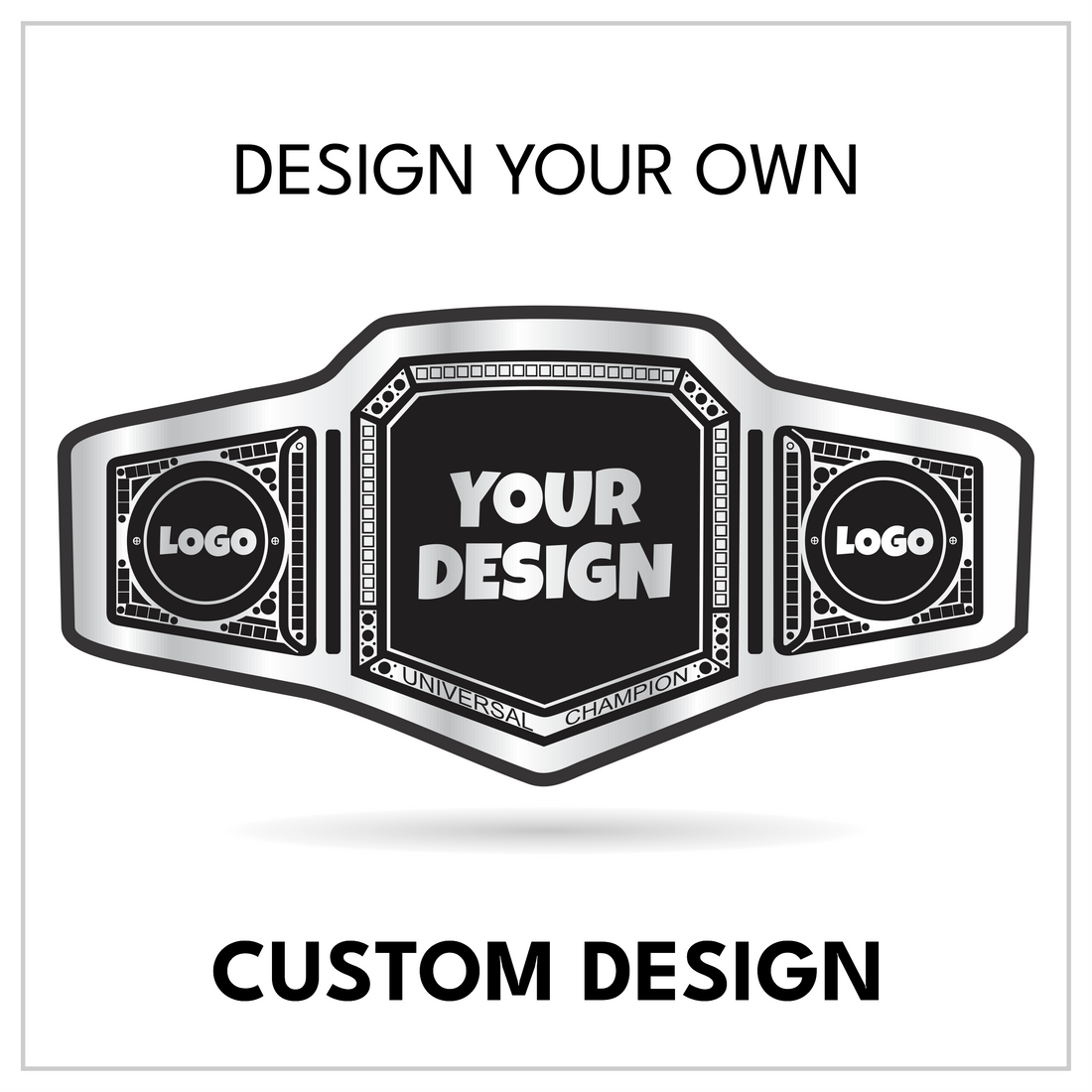 Custom Universal Championship Belt with Shield Centerplate