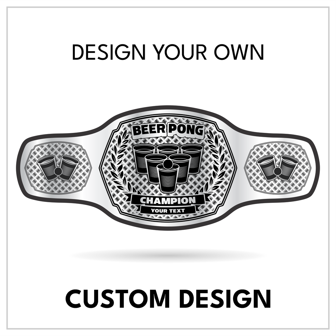 Personalized Party Title with Red Solo Cup Side Panels