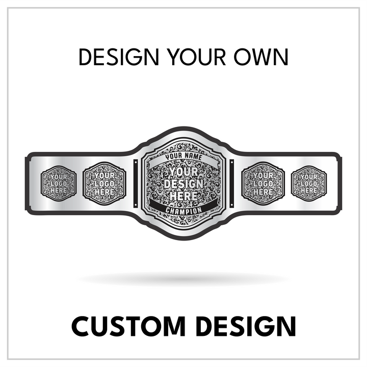 Custom Filigree Championship Belt with Shield Centerplate
