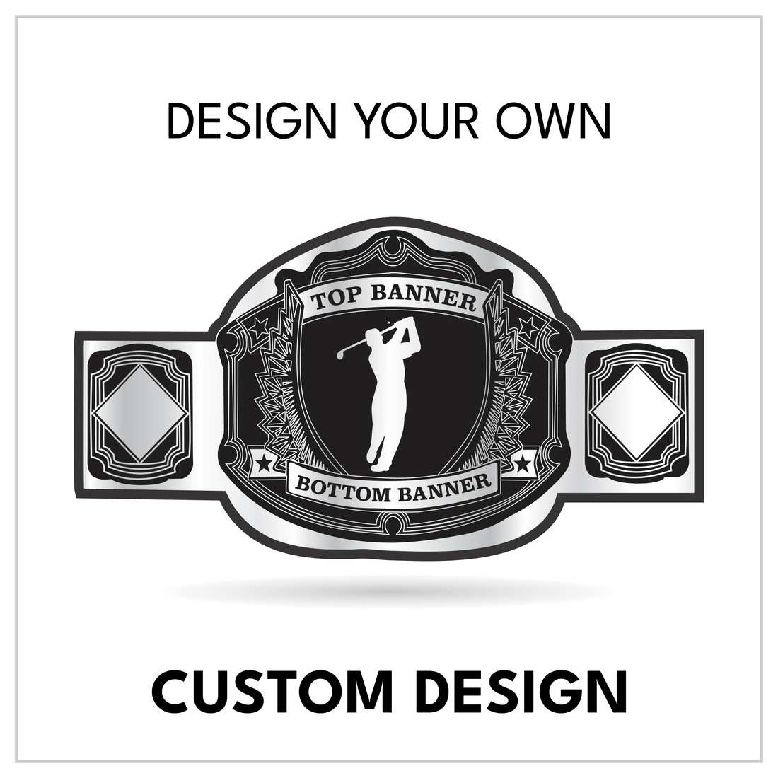 Personalized Tournament Title with Ornate Side Panels