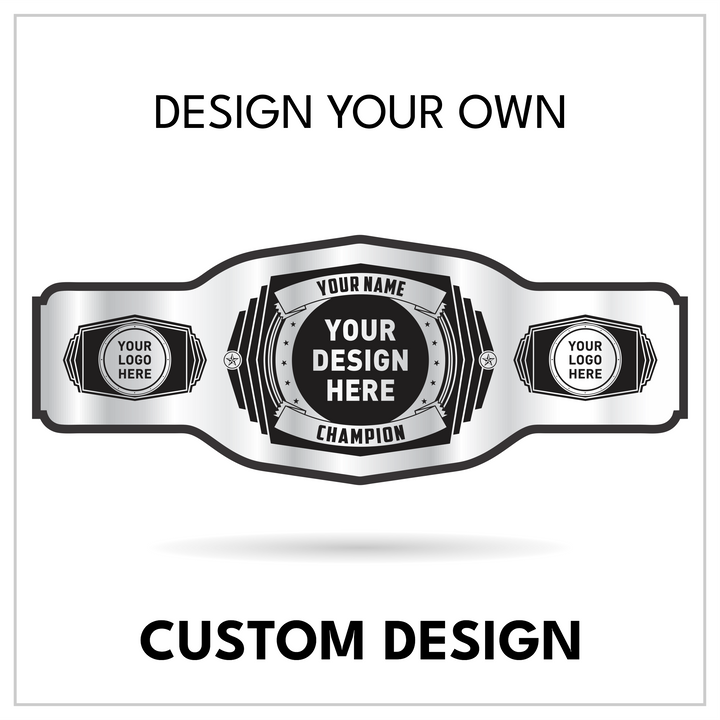 Personalized Fitness Title with Plate-Flanked Side Panels