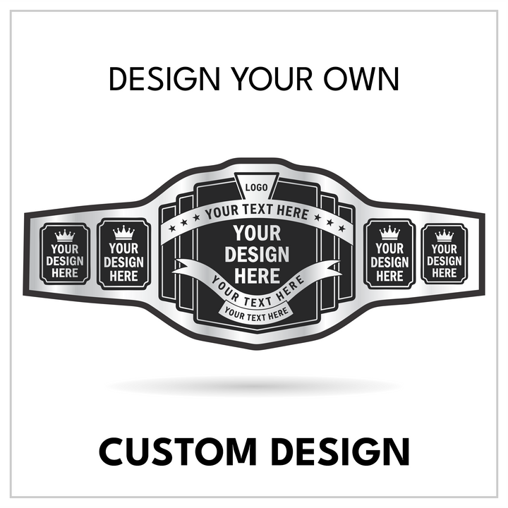Personalized Art Deco Title with Quad Side Panels