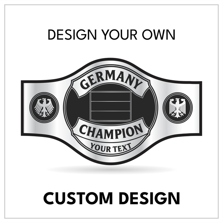 Personalized German Title with Eagle Crest Side Panels