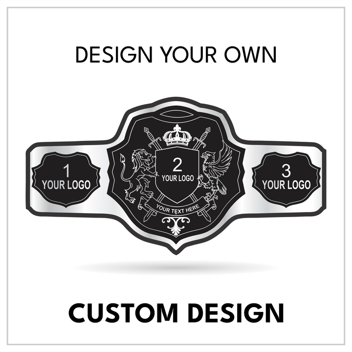 Personalized Royal Title Template with Three Custom Logo Panels