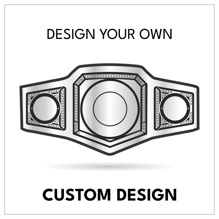 Personalized Main Title Belt Template with Dual Side Plates