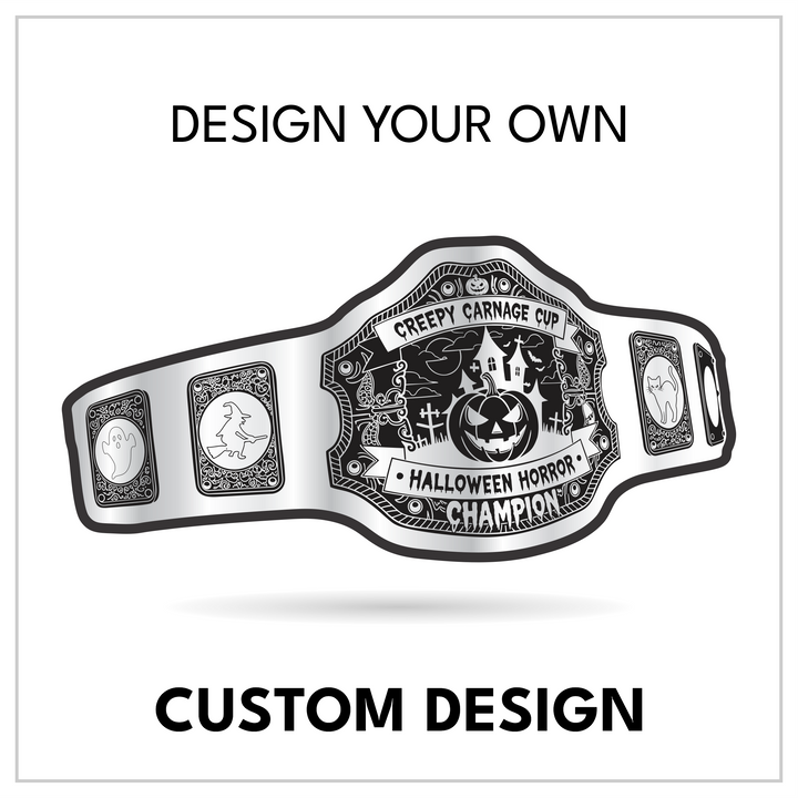 Personalized Creepy Carnage Title with Ghost and Witch Side Panels
