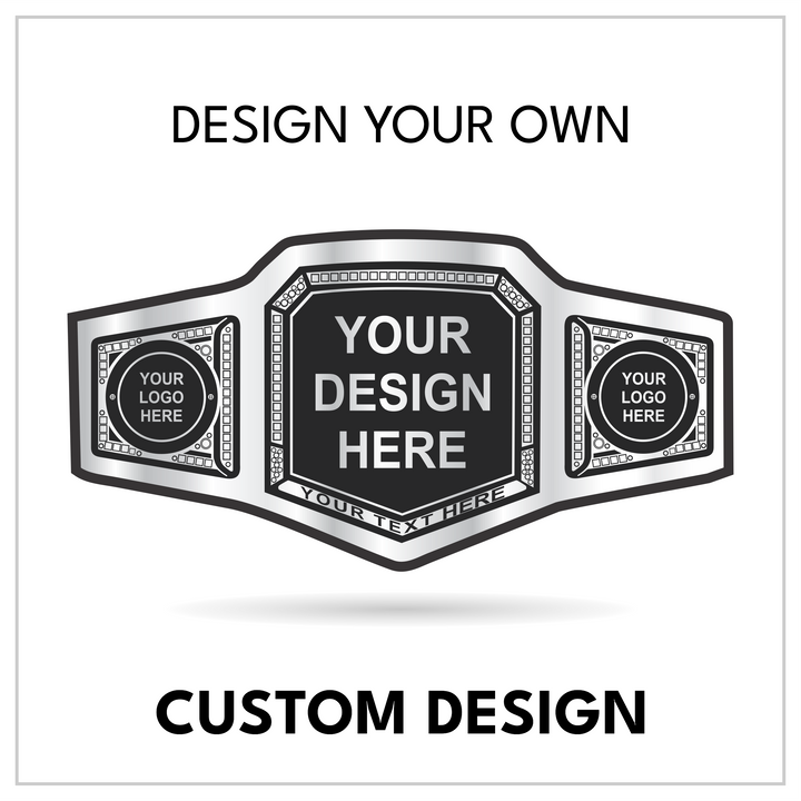 Custom Logo Championship Belt with Shield Centerplate
