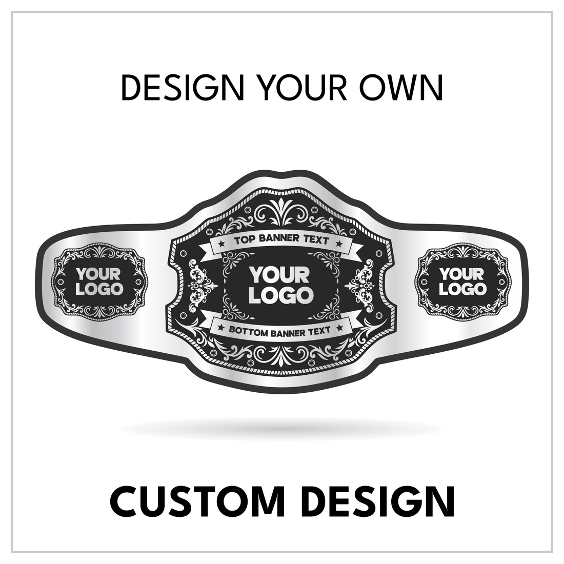 Personalized Heavyweight Title with Dual Side Logo Plates