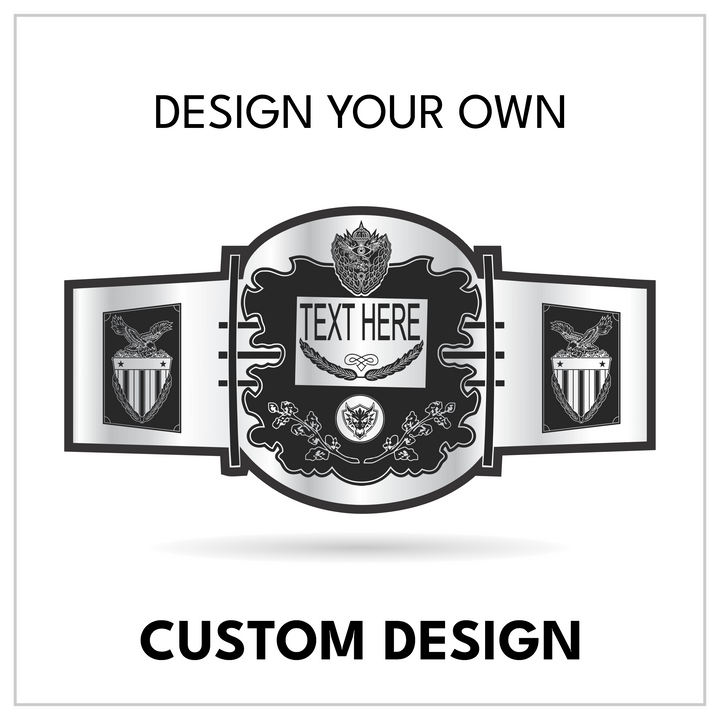 Personalized Main Title Template with American Eagle Side Panels