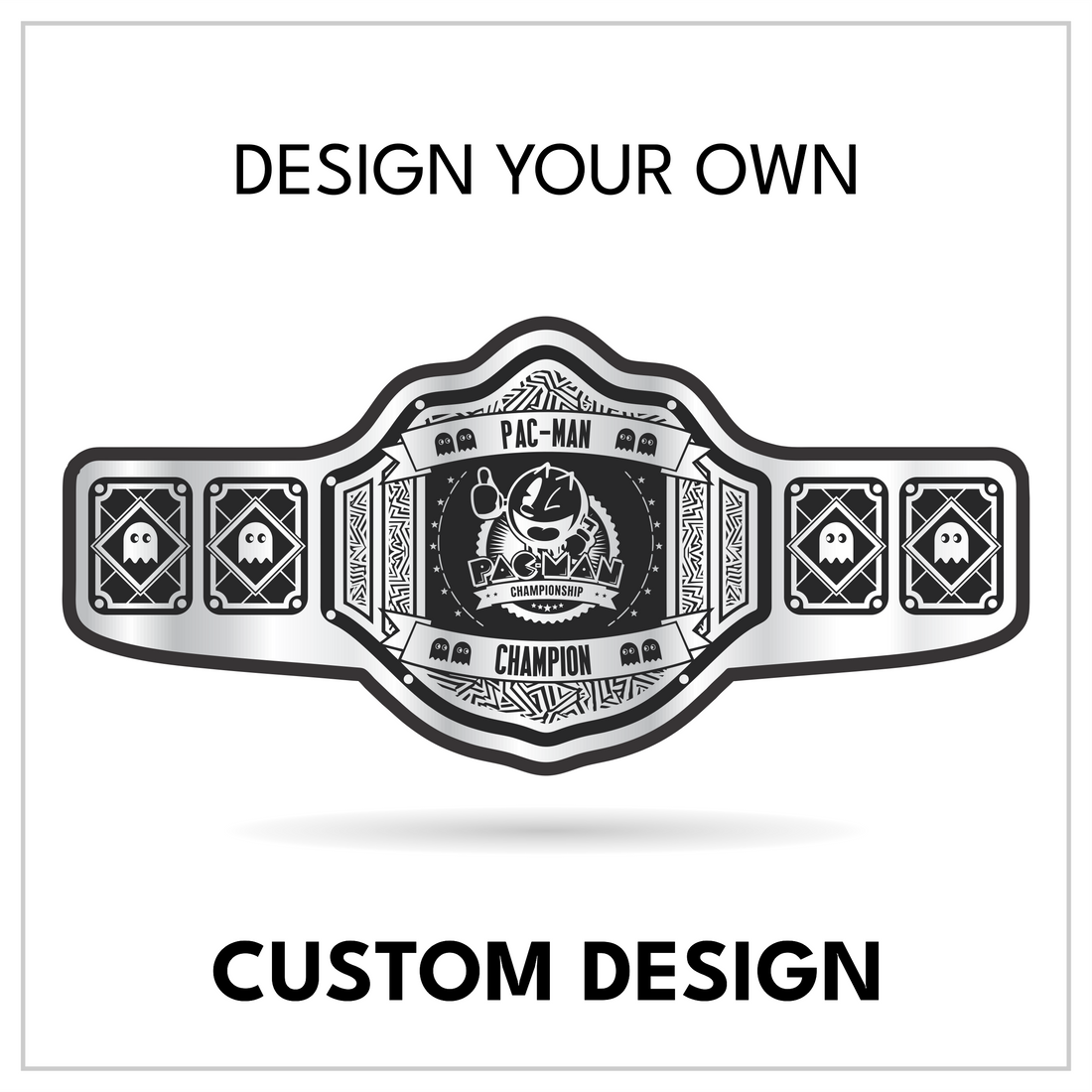 Personalized Retro Gaming Title with Quad Side Panels