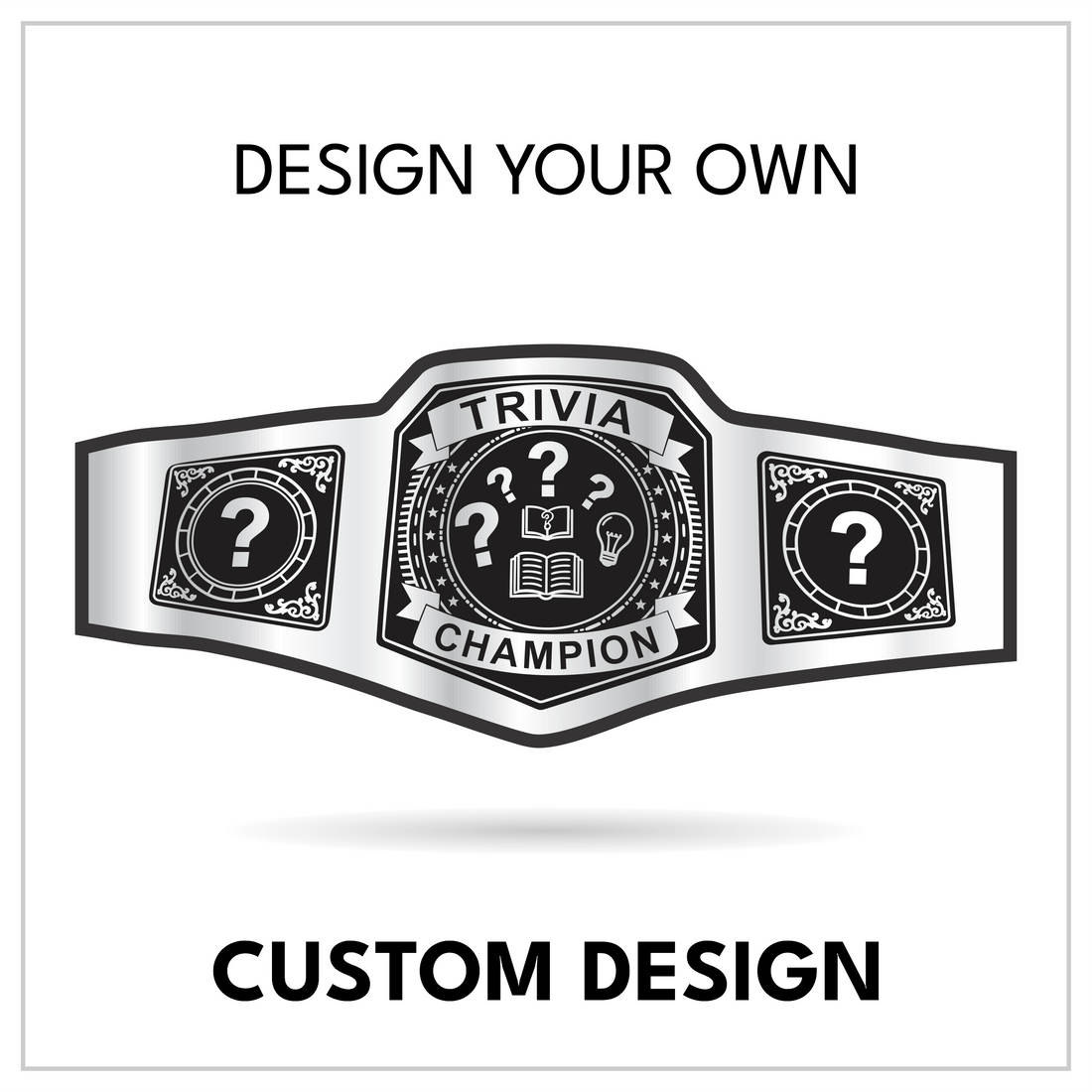 Personalized Quiz Night Title with Question Side Panels