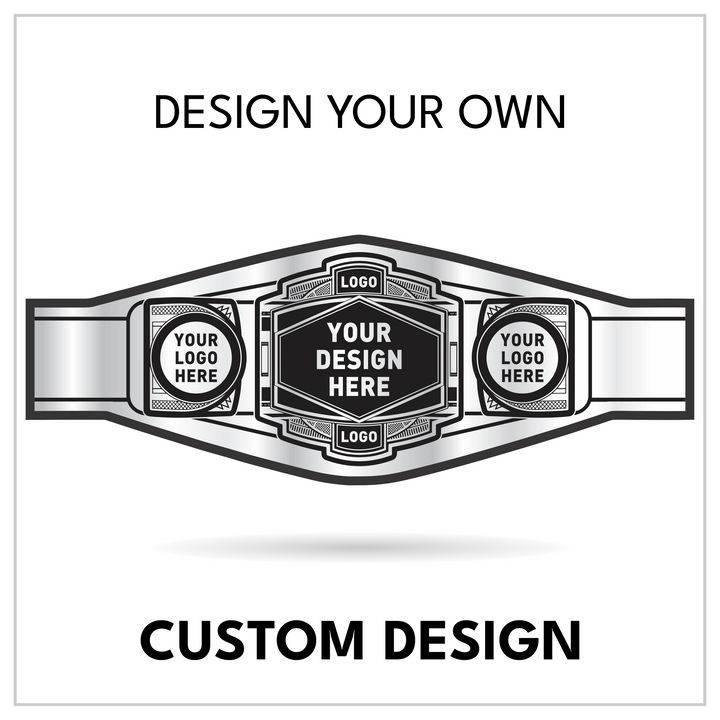 Personalized Art Deco Title with Circular Side Panels