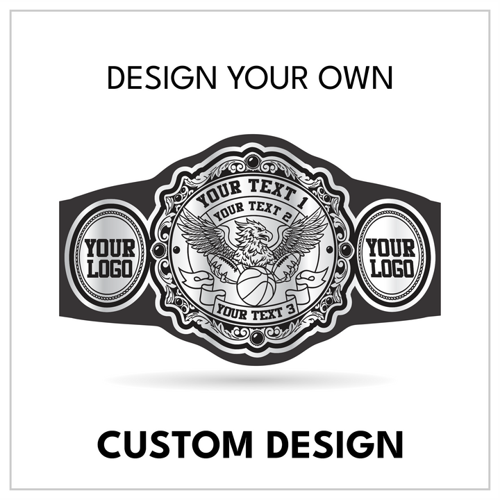 Build-Your-Own 3-Plate Victory Belt with Custom Text Slots