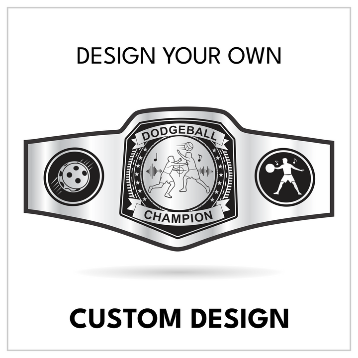 Personalized Sport Title with Ball and Player Side Panels