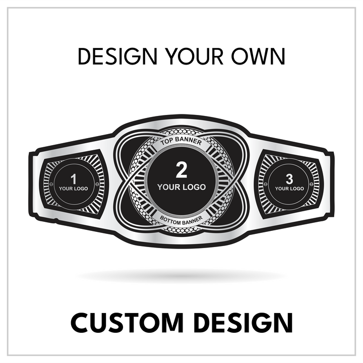 Custom Sci-Fi Championship Belt with Orbital Ring Centerplate