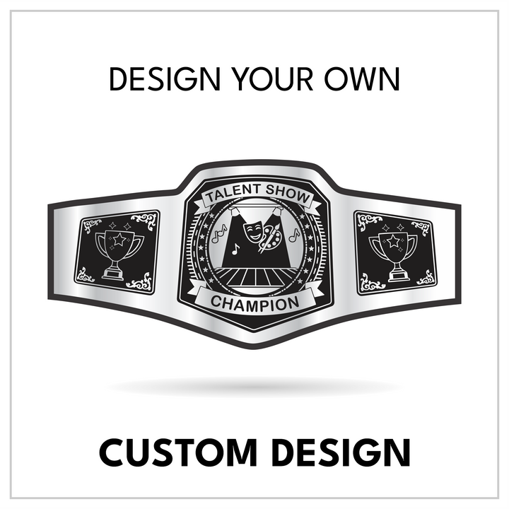 Custom Talent Show Championship Belt with Stage Centerplate