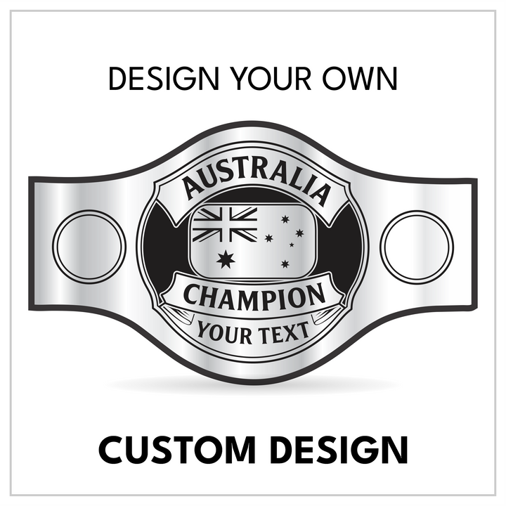 Personalized Country Title with Circular Side Panels
