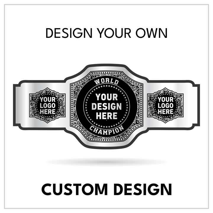Custom World Championship Belt with Star Border Centerplate