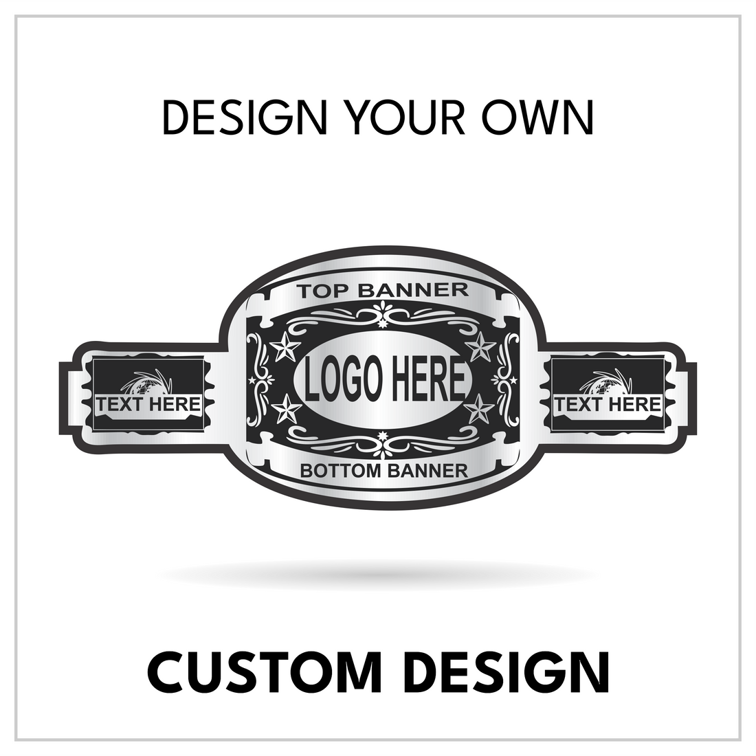 Personalized Heavyweight Title Template with Dual Text Panels