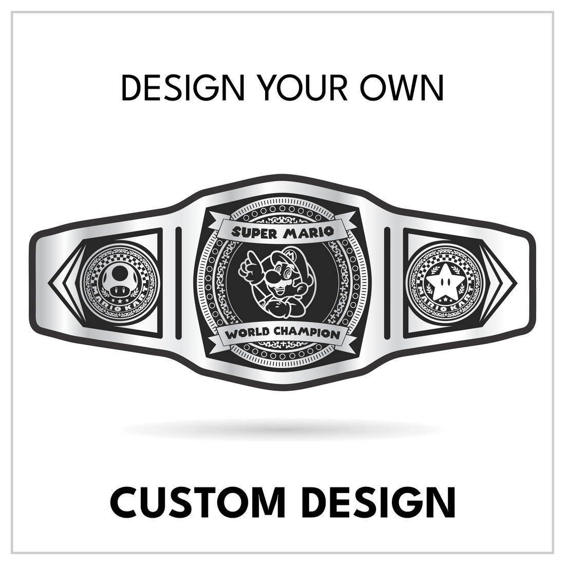 Custom Racing Champion Belt with Character Centerplate