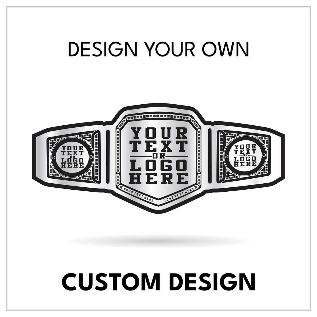 Build-Your-Own Modern Victory Belt with Custom Text and Branding