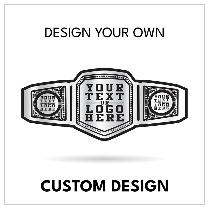 Build-Your-Own Modern Victory Belt with Custom Text and Branding