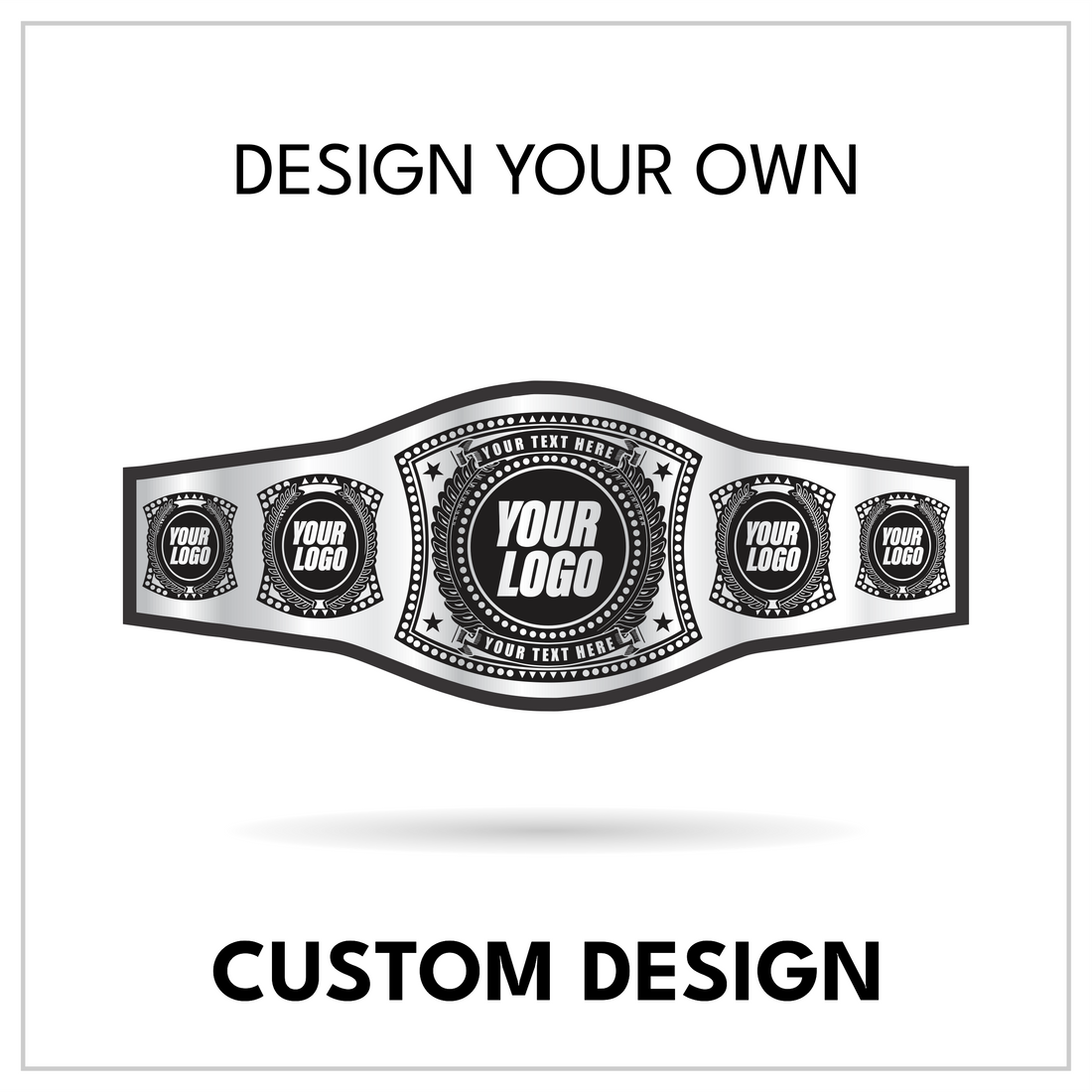 Personalized Wrestling Title Featuring Wreath Centerplate