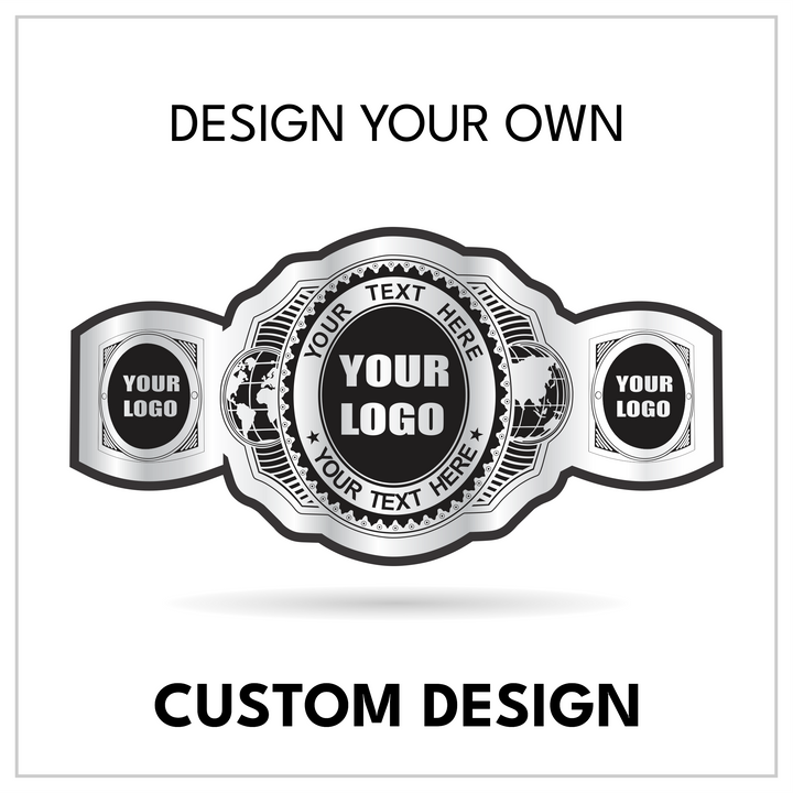 Build-Your-Own World Wrestling Belt with Custom Logo Slots