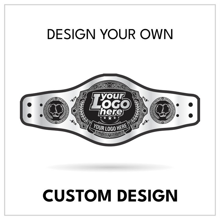 Custom Boxing Championship Belt with Wreath Centerplate