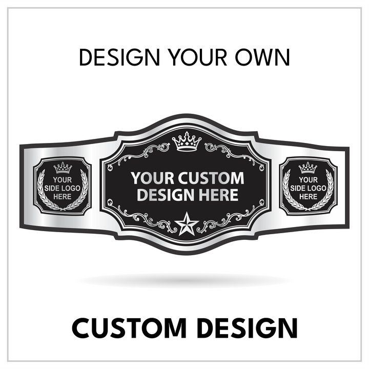 Personalized Royal Title with Wreath Logo Side Panels