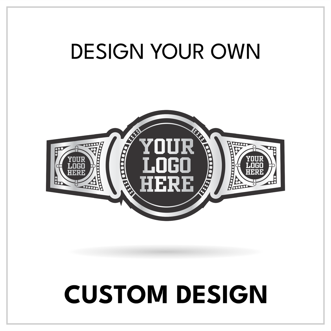 Custom Round Centerpiece Championship Belt with Dual Side Plates