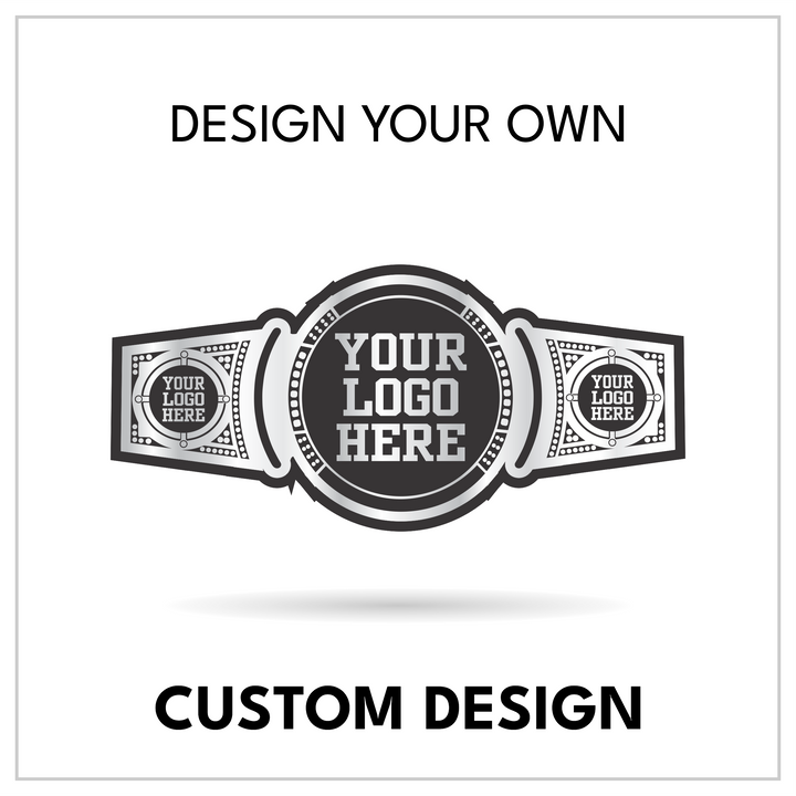 Custom Round Centerpiece Championship Belt with Dual Side Plates