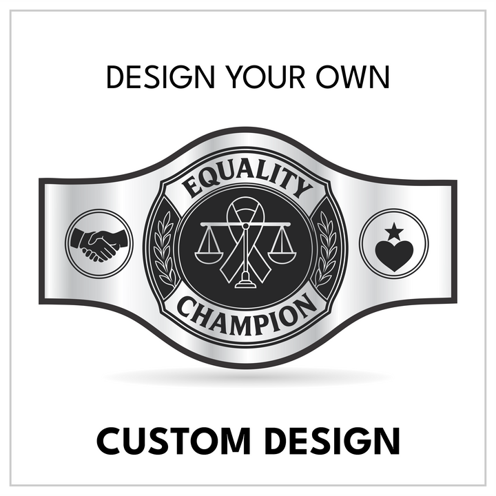 Personalized Diversity Title with Handshake and Heart Side Panels
